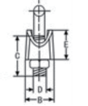 DIN 741 GALVANIZED MALLEABLE WIRE ROPE CLIPS